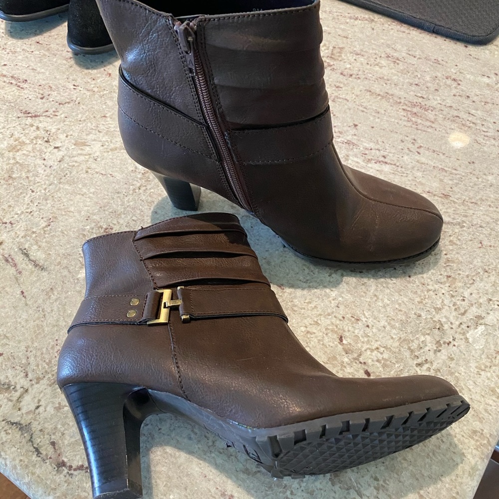 Brown booties